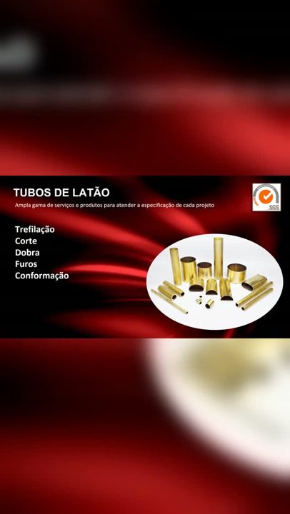 Tubos de latão trefilados sob encomenda sob medida, direto de quem trefila.
