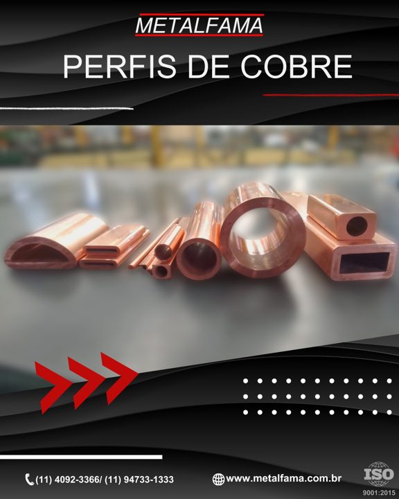 Nossos Perfis de Cobre são produzidos para atender as mais variadas aplicações, com solução e precisão. A qualidade que 