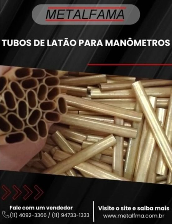 Os Tubos de Latão para Manômetros da Metalfama, garante a uniformidade das dimensões e consistência da parede dos tubos,