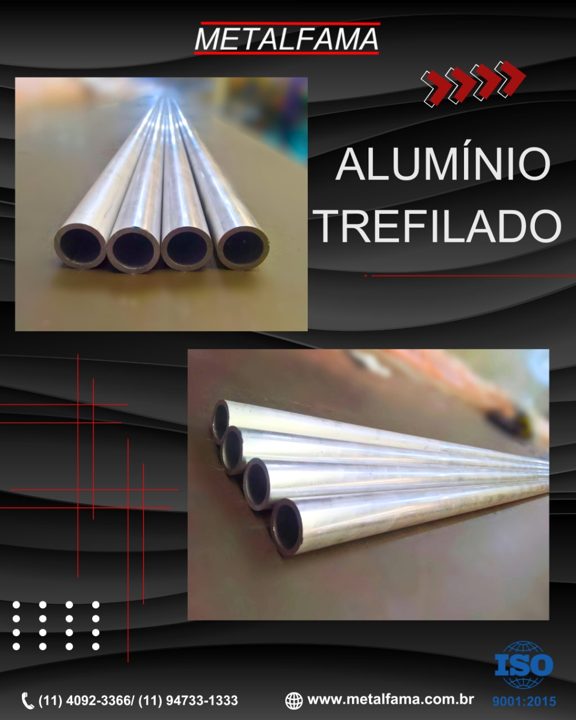Na Metalfama prezamos pela alta precisão, qualidade e resistência na fabricação de tubos de alumínio trefilados, para di