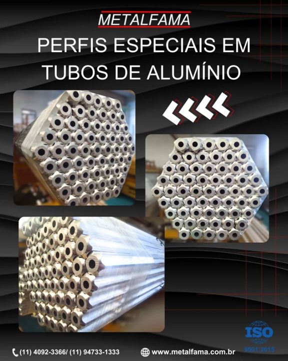 Perfis tubulares com geometrias especiais conforme desenho e projeto, desenvolvidos e fabricados de acordo com cada nece